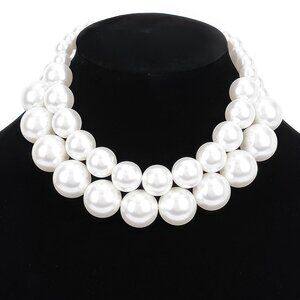 Faux Pearl Multi Necklace